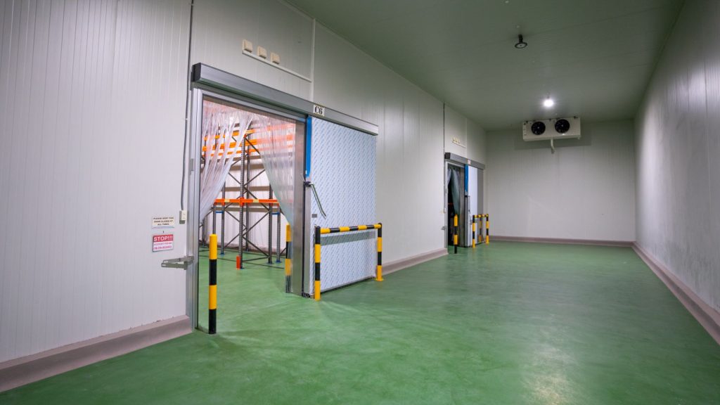 Interior of a cold storage warehouse in Batangas