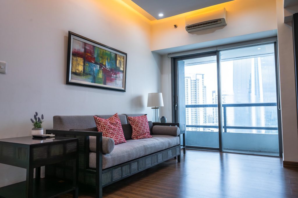 Fully furnished real estate apartment featuring stylish interiors and modern amenities