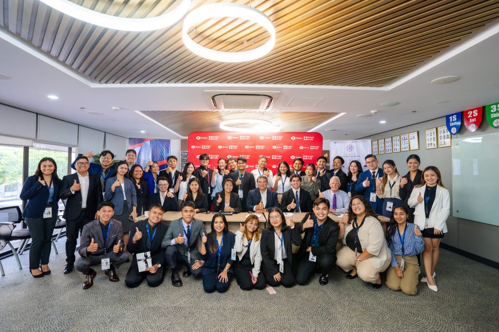 A group of young Filipino student participants from the American Chamber of Commerce of the Philippines' Business Leadership Program