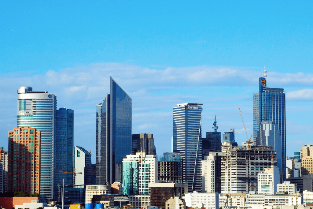 View of a Metro Manila office building, reflecting the growing trend of relocation and office evolution in the city.