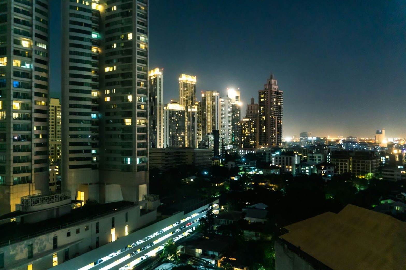 Urban night view reflecting Santos Knight Frank’s continued success in the property sector.